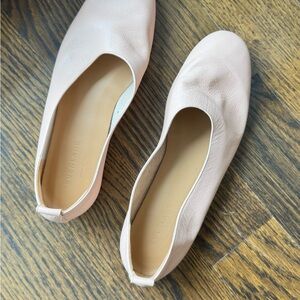Everlane Women's Light Pink Leather Flats - 8.5
